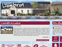 Tablet Screenshot of mairie-lombron.fr